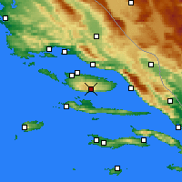 Nearby Forecast Locations - Zračna luka Brač - Karta