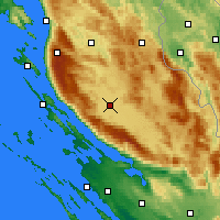 Nearby Forecast Locations - Gospić - Karta