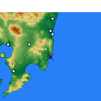 Nearby Forecast Locations - Aburatsu - Karta