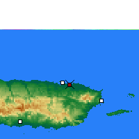 Nearby Forecast Locations - San Juan - Karta