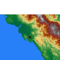 Nearby Forecast Locations - Port Moresby - Karta