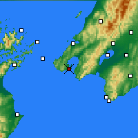 Nearby Forecast Locations - Wellington - Karta