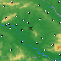 Nearby Forecast Locations - Čazma - Karta